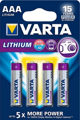 Varta Battery AAA Lithium in the group OTHER BATTERIES / AA / AAA / 9V - BATTERIES at TH Pettersson AB (30-VAR 6103)